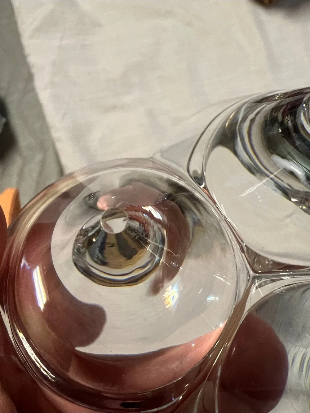 Vintage Villeroy & Boch crystal 6-votive candle holder